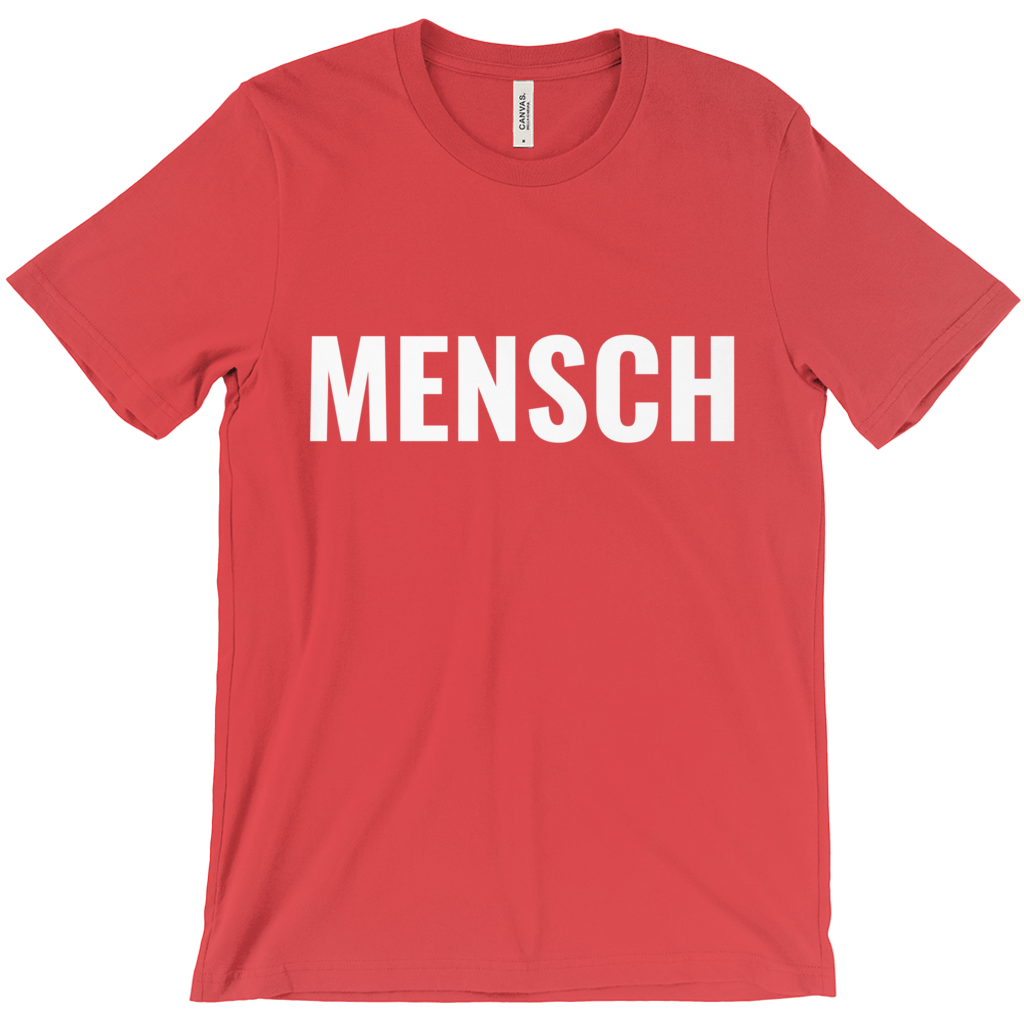 Mensch Short-Sleeve Unisex T-Shirt – Yiddish Warmth